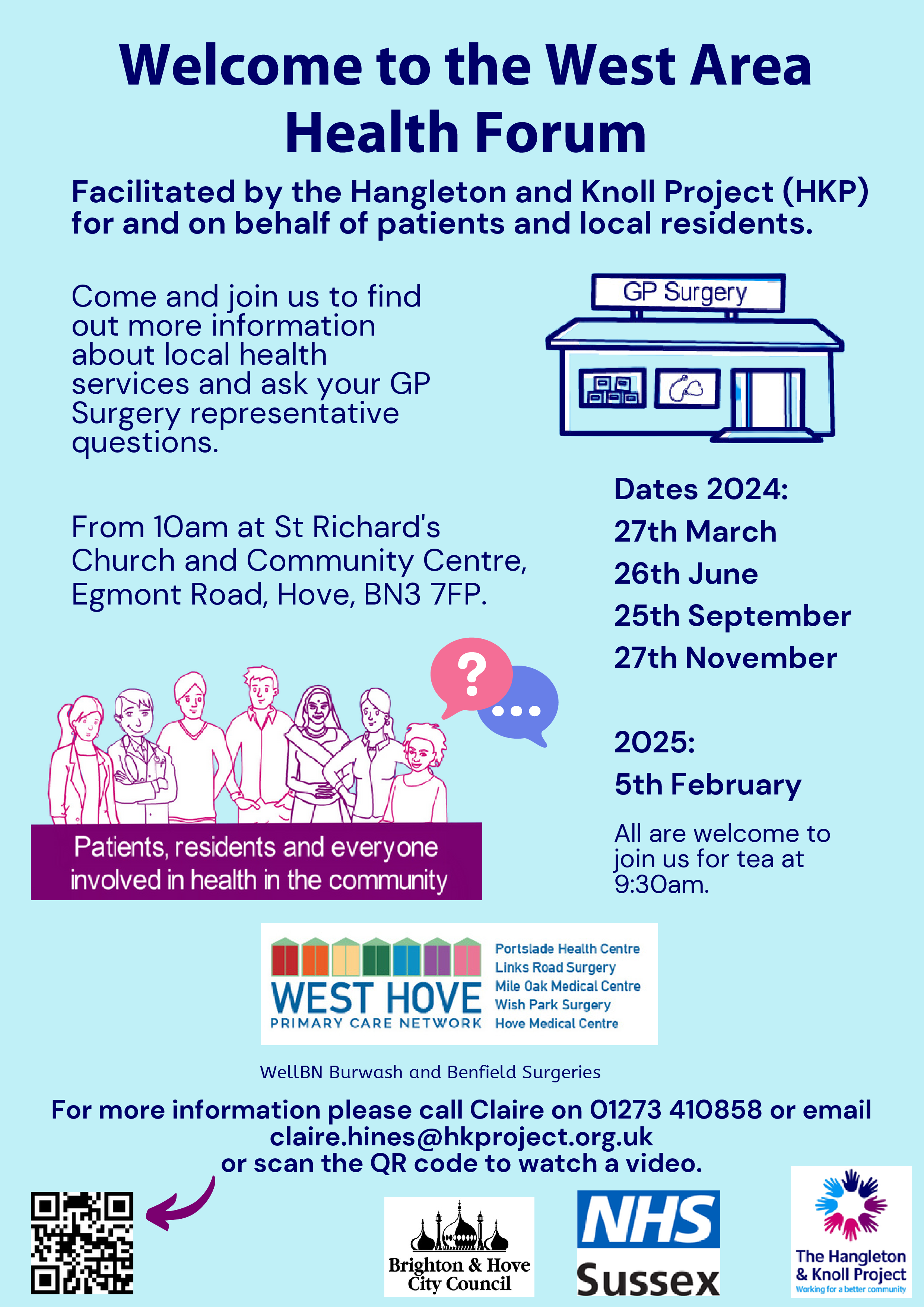 2024-25 West Area Health Forum dates